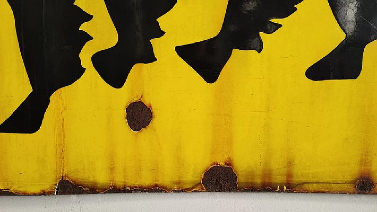 Insegna Eni gialla smaltata, 1957 6