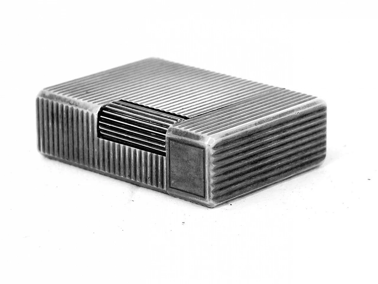S.T. Dupont lighter in plated silver, 1960s 2