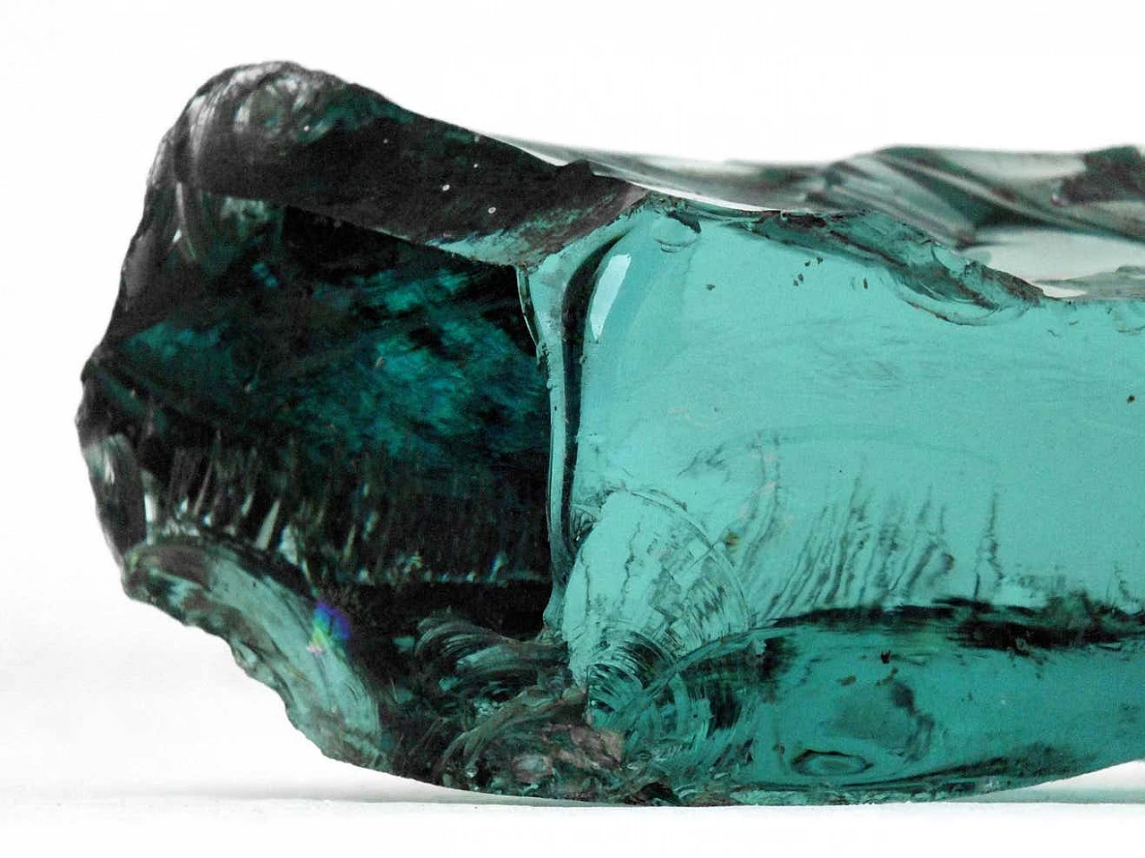 Chiselled glass paperweight by Pietro Chiesa for Fontana Arte, 1950s 7