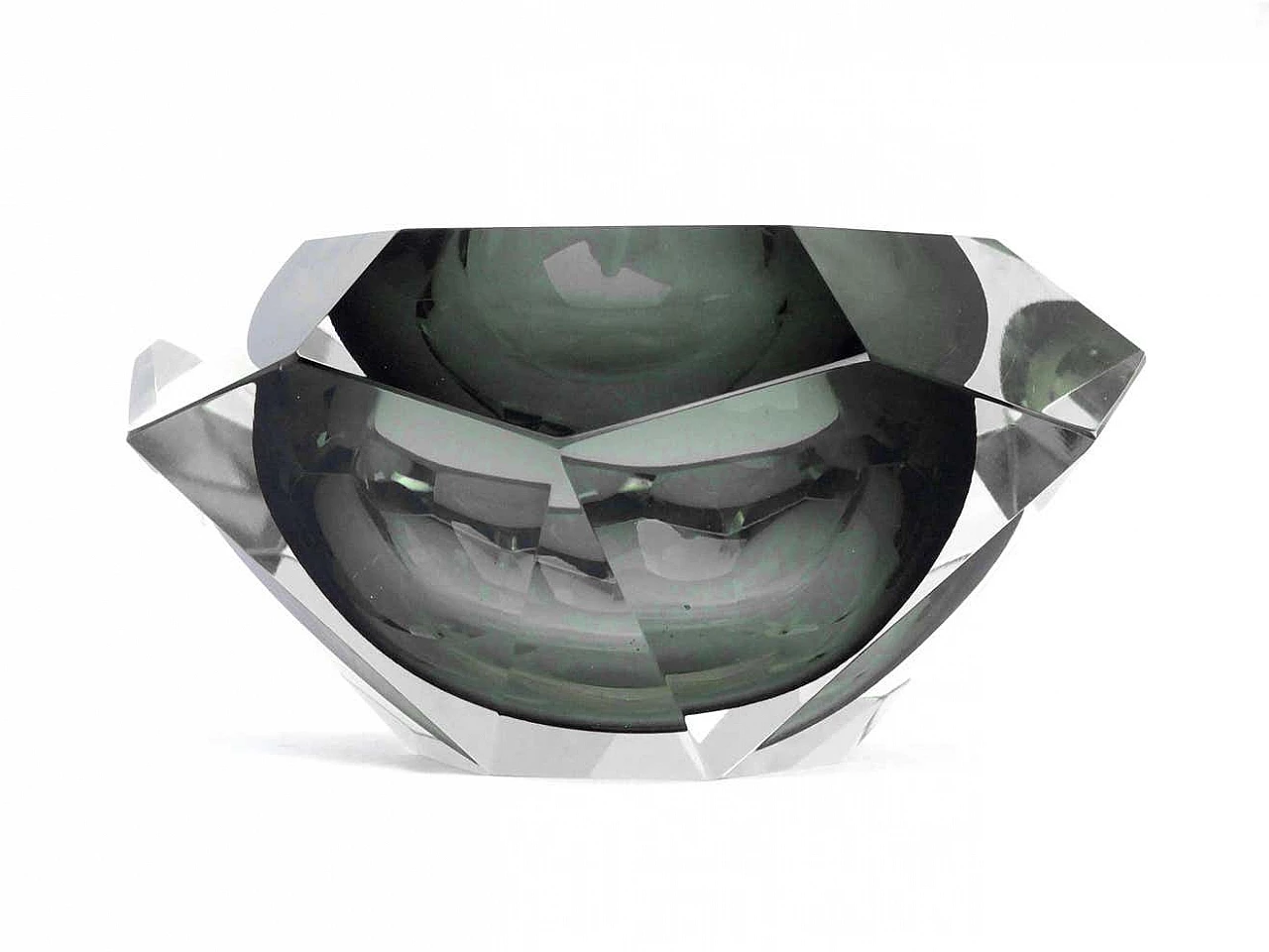 Vaso in vetro diamantato di Flavio Poli per Seguso, anni '70 2