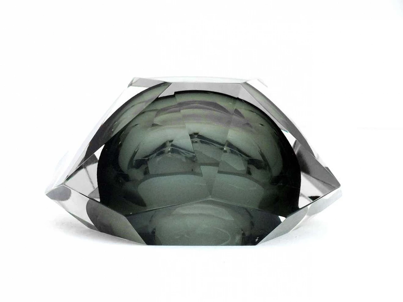 Vaso in vetro diamantato di Flavio Poli per Seguso, anni '70 4