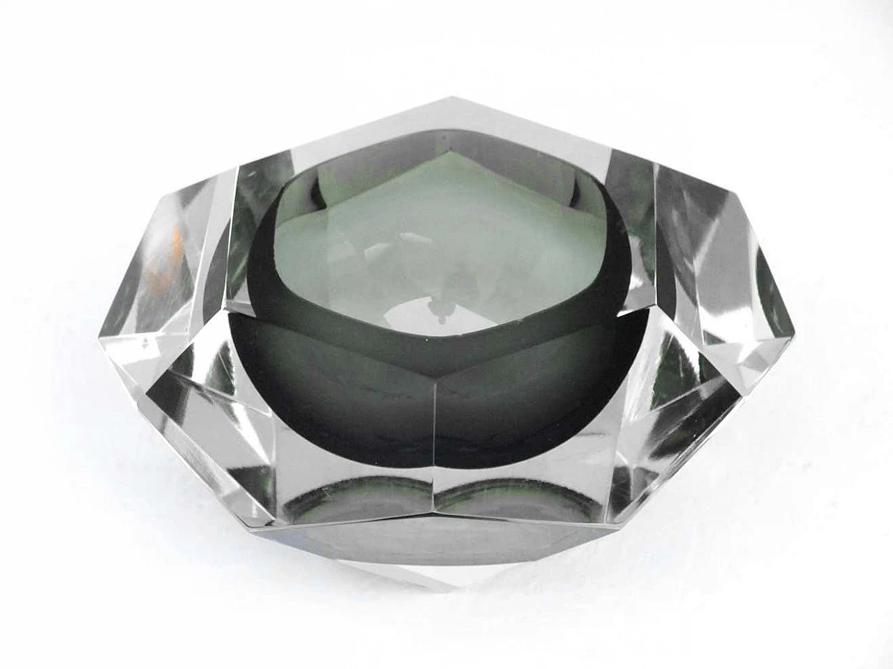 Vaso in vetro diamantato di Flavio Poli per Seguso, anni '70 6