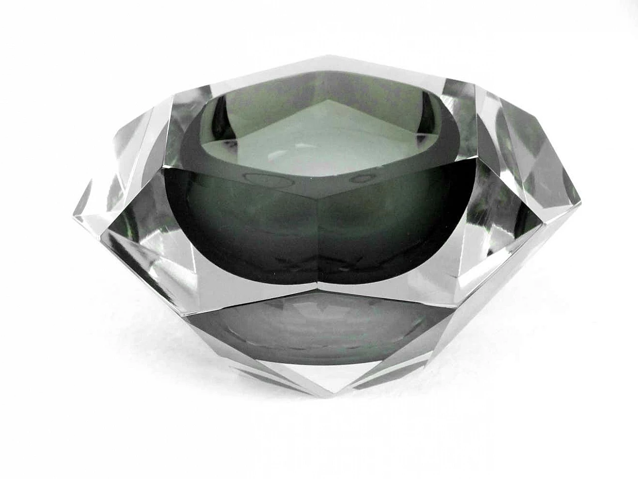 Vaso in vetro diamantato di Flavio Poli per Seguso, anni '70 7