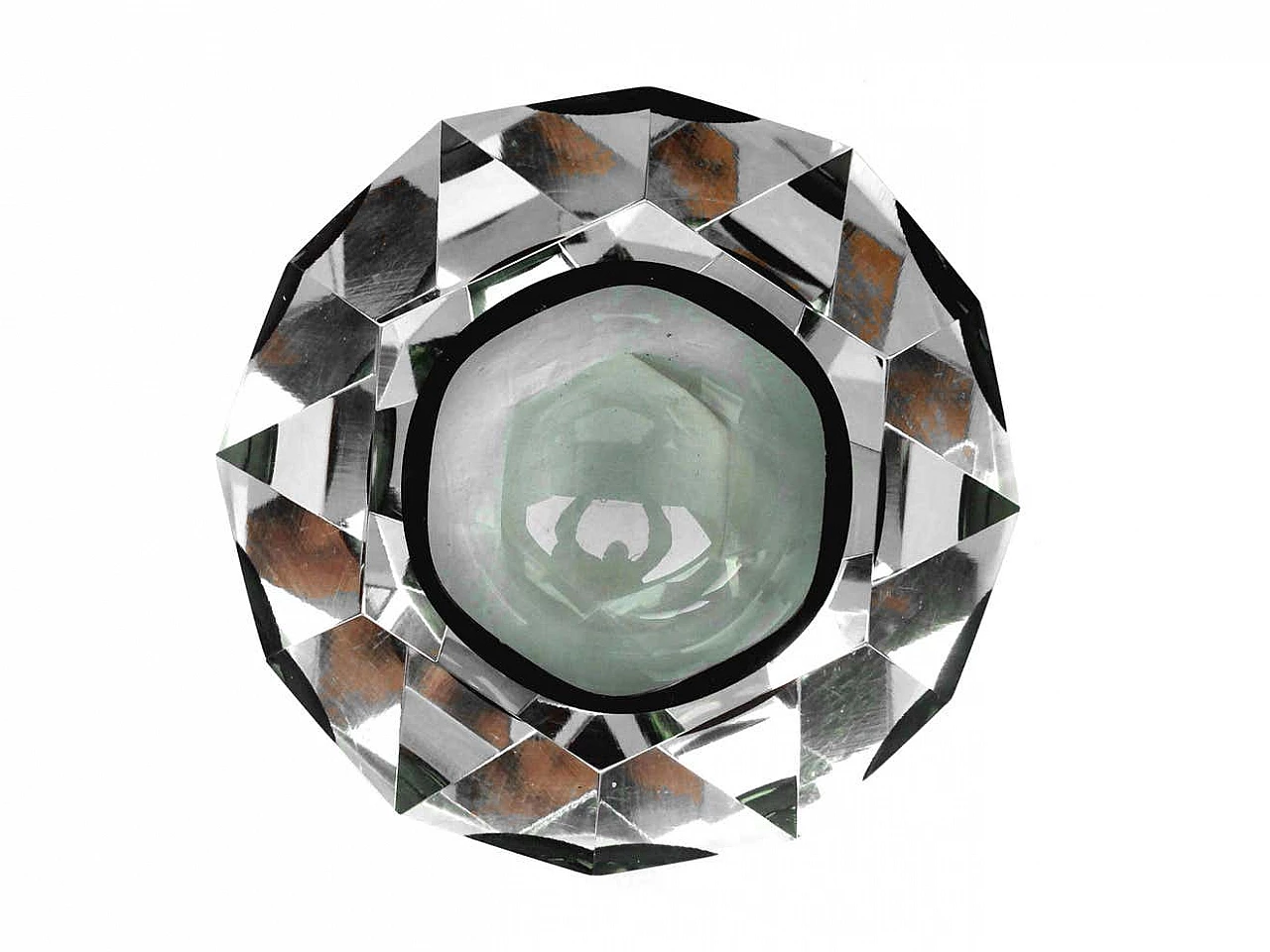 Vaso in vetro diamantato di Flavio Poli per Seguso, anni '70 8