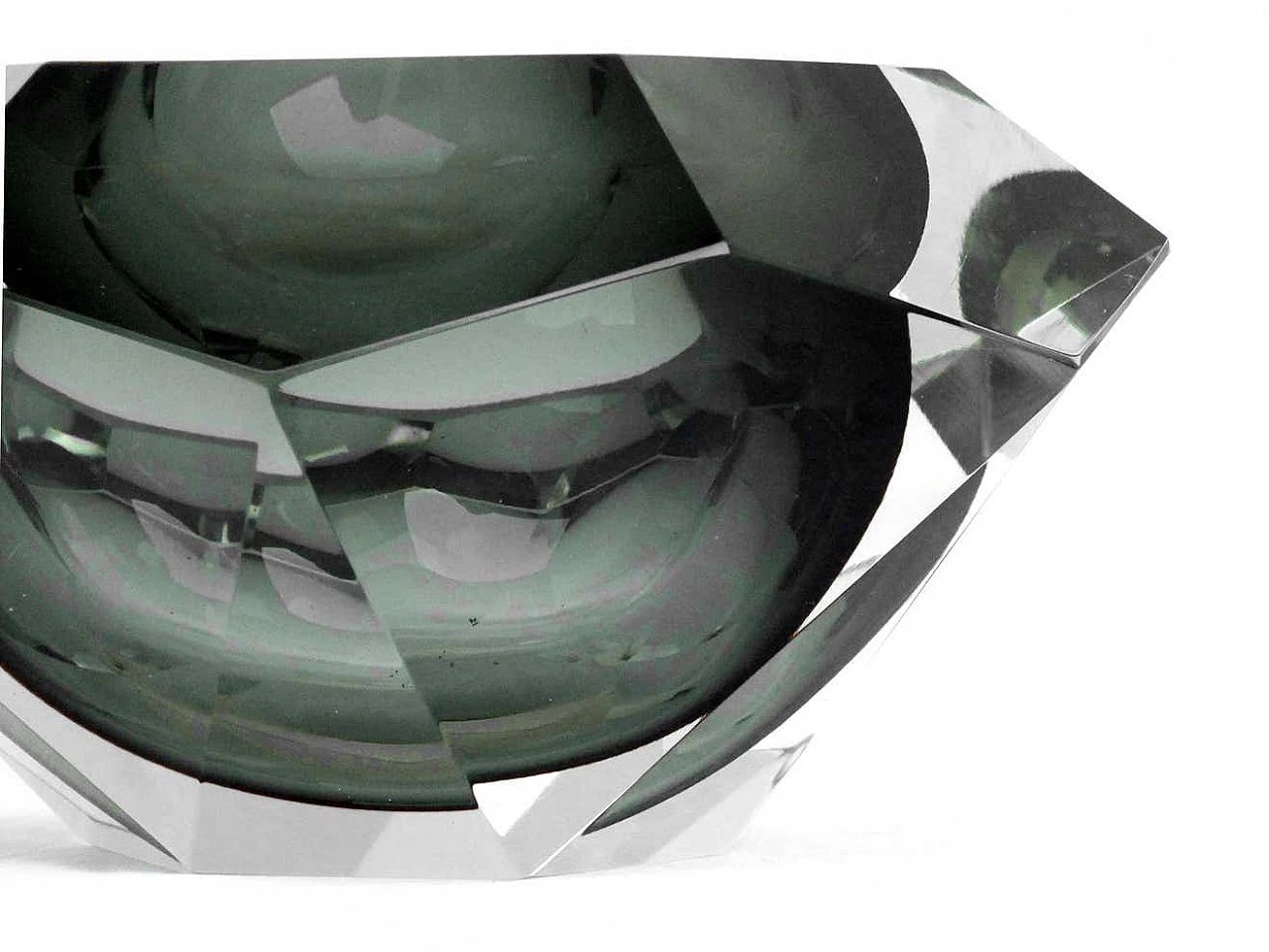 Vaso in vetro diamantato di Flavio Poli per Seguso, anni '70 10
