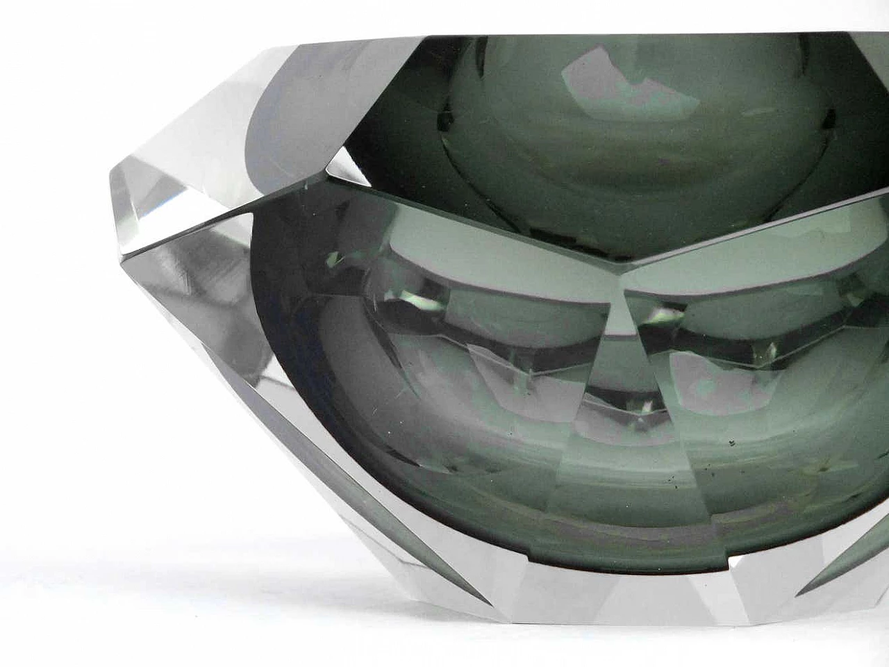 Vaso in vetro diamantato di Flavio Poli per Seguso, anni '70 11