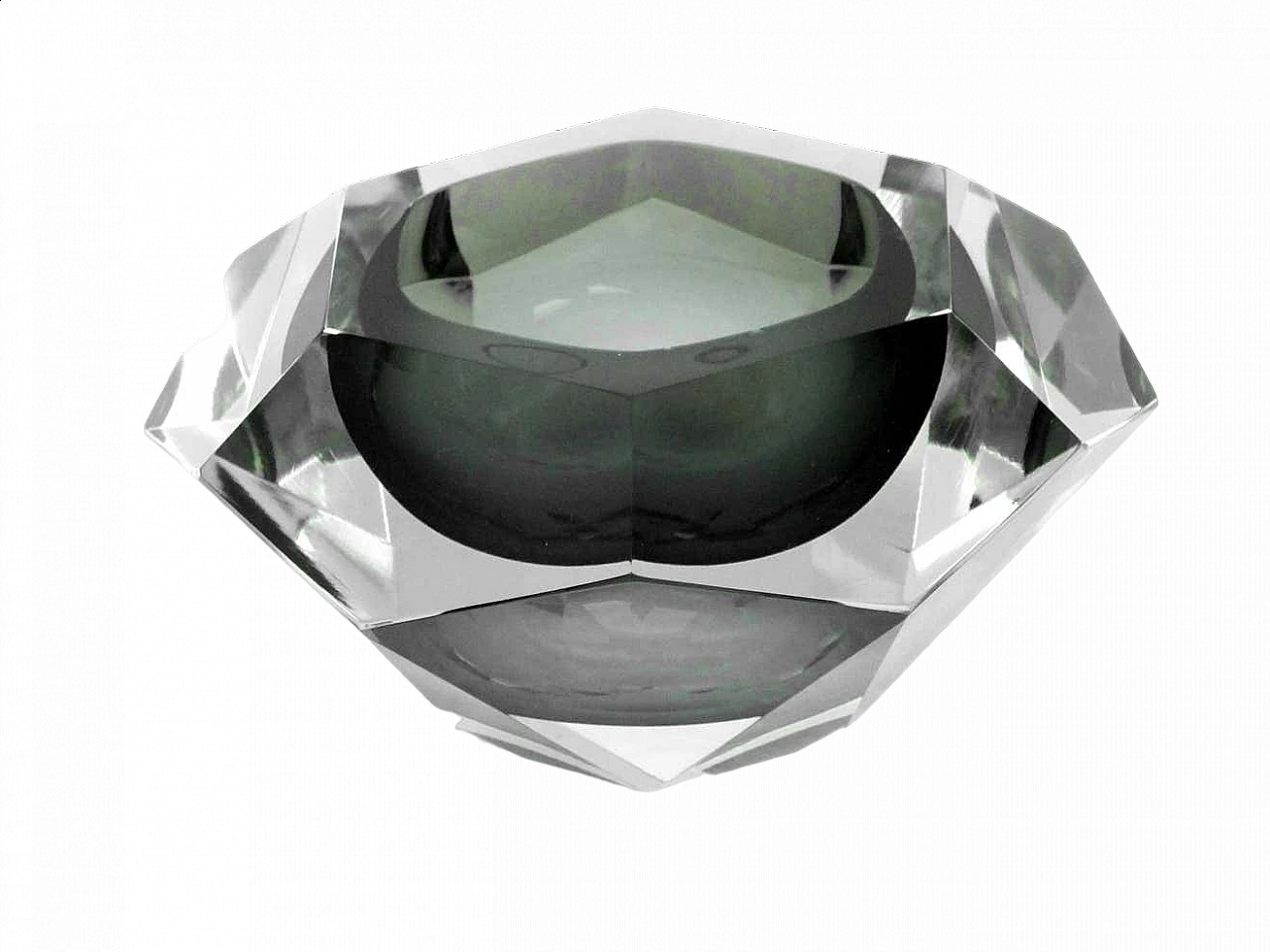 Vaso in vetro diamantato di Flavio Poli per Seguso, anni '70 12