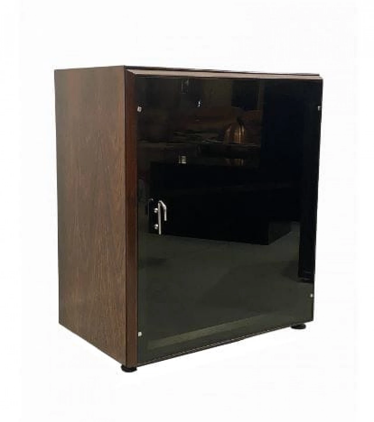 Rosewood and black glass sideboard by Vittorio Introini for Saporiti, 1970s 16