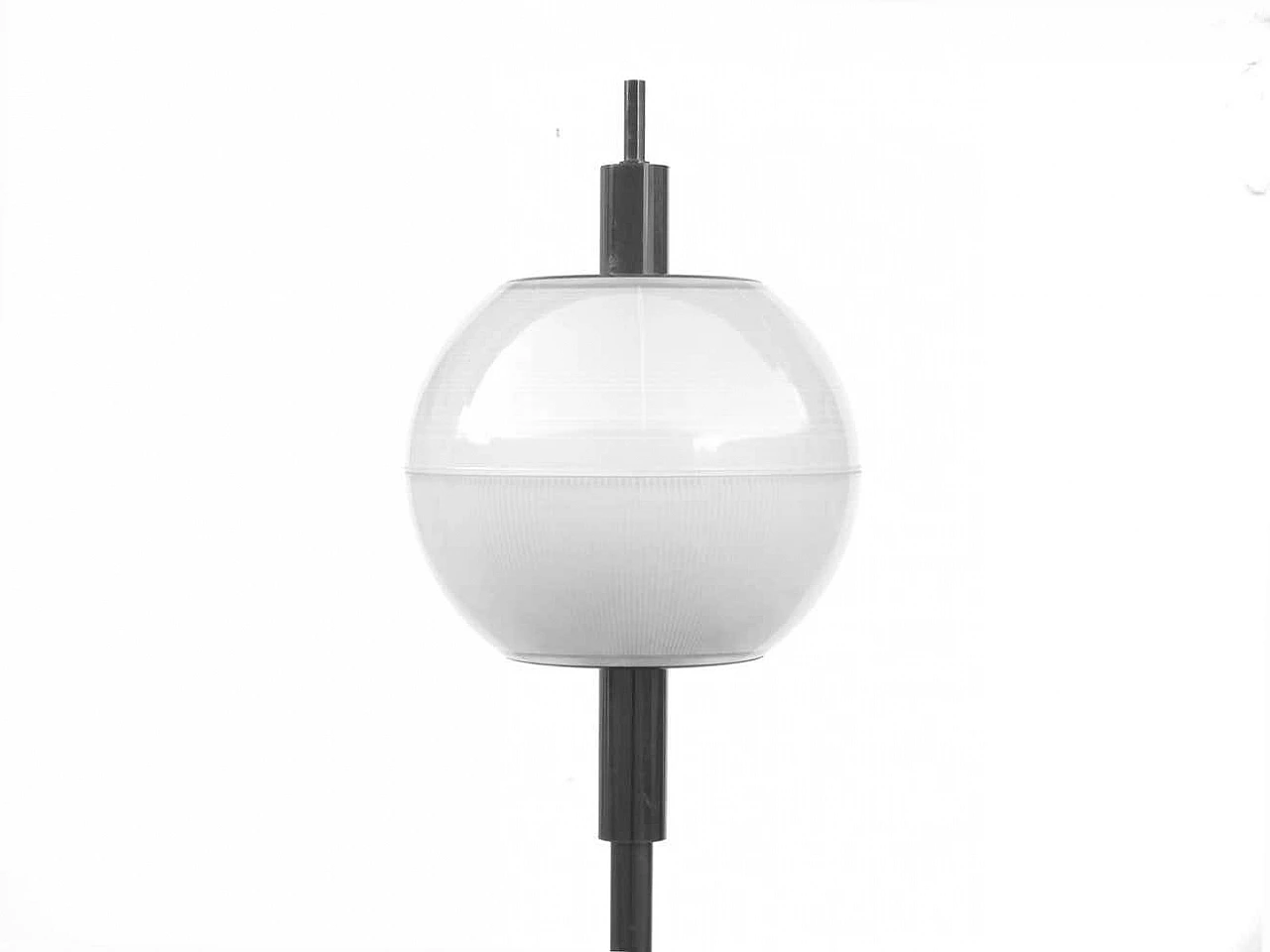 Marble, glass and galvanised metal floor lamp by Stilnovo, 1960s 3