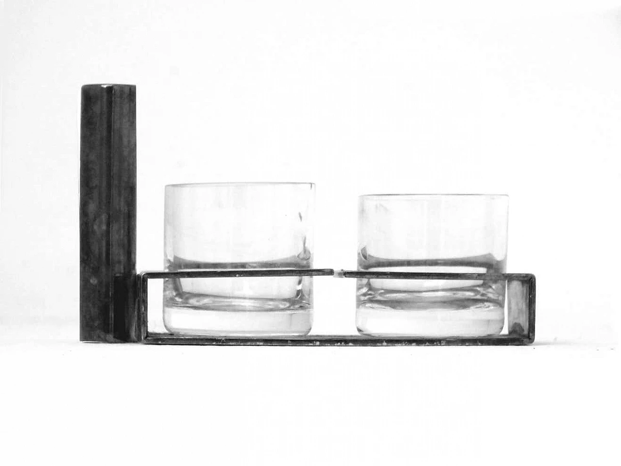 Pair of Io e Te liqueur glasses and salt shaker by Seguso, 1930s 7