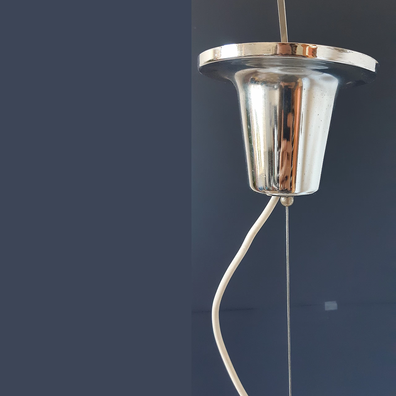 Murano glass hanging lamp in the style of Venini, 1970s 2