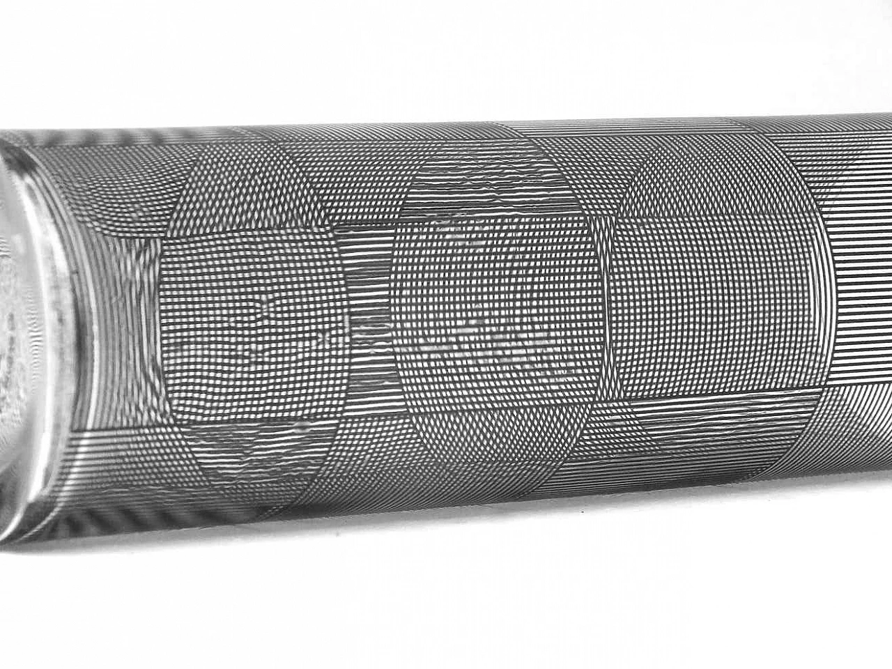 Optical Art glass vase by Sydney Cash, 2000 8