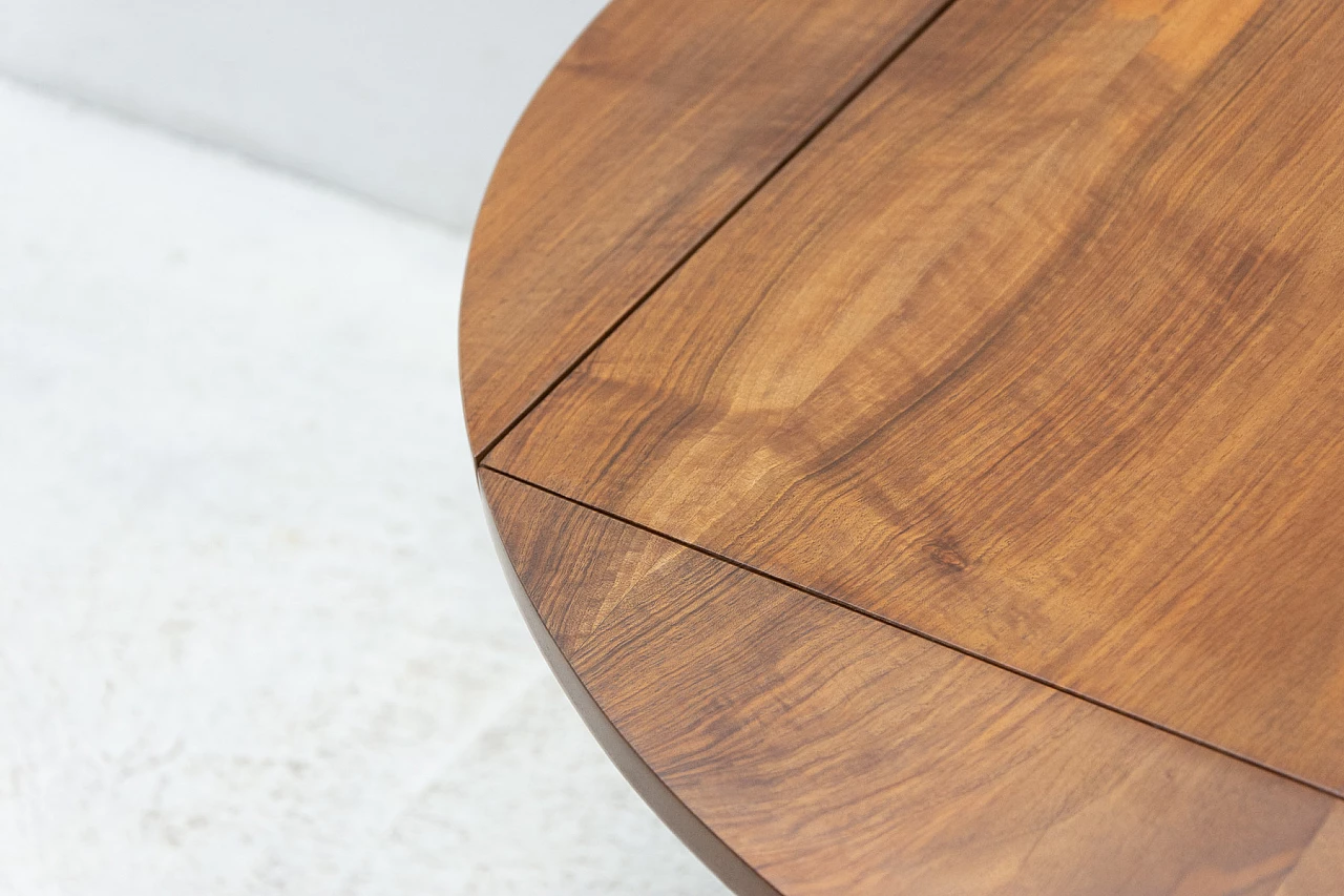Folding walnut coffee table, 1950s 9