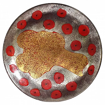 Ceramic plate by Pippo Pozzi, 1960s