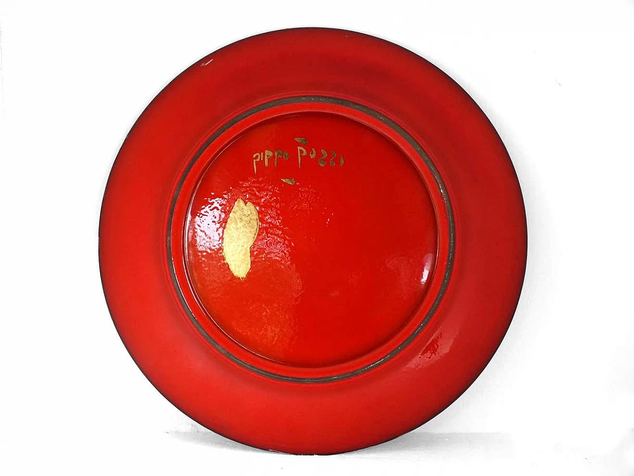 Piatto in ceramica di Pippo Pozzi, anni '60 3