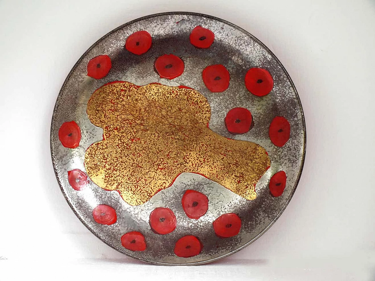 Ceramic plate by Pippo Pozzi, 1960s 4