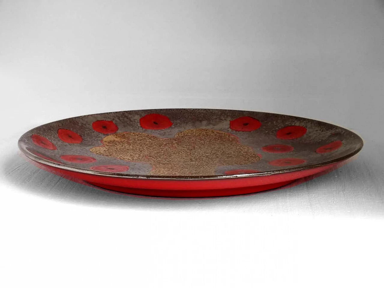 Ceramic plate by Pippo Pozzi, 1960s 6