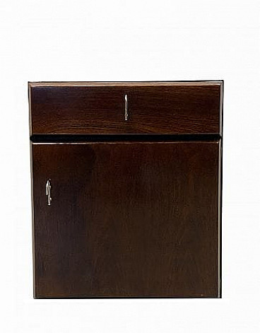 Rosewood and steel sideboard by Vittorio Introini for Saporiti, 1970s