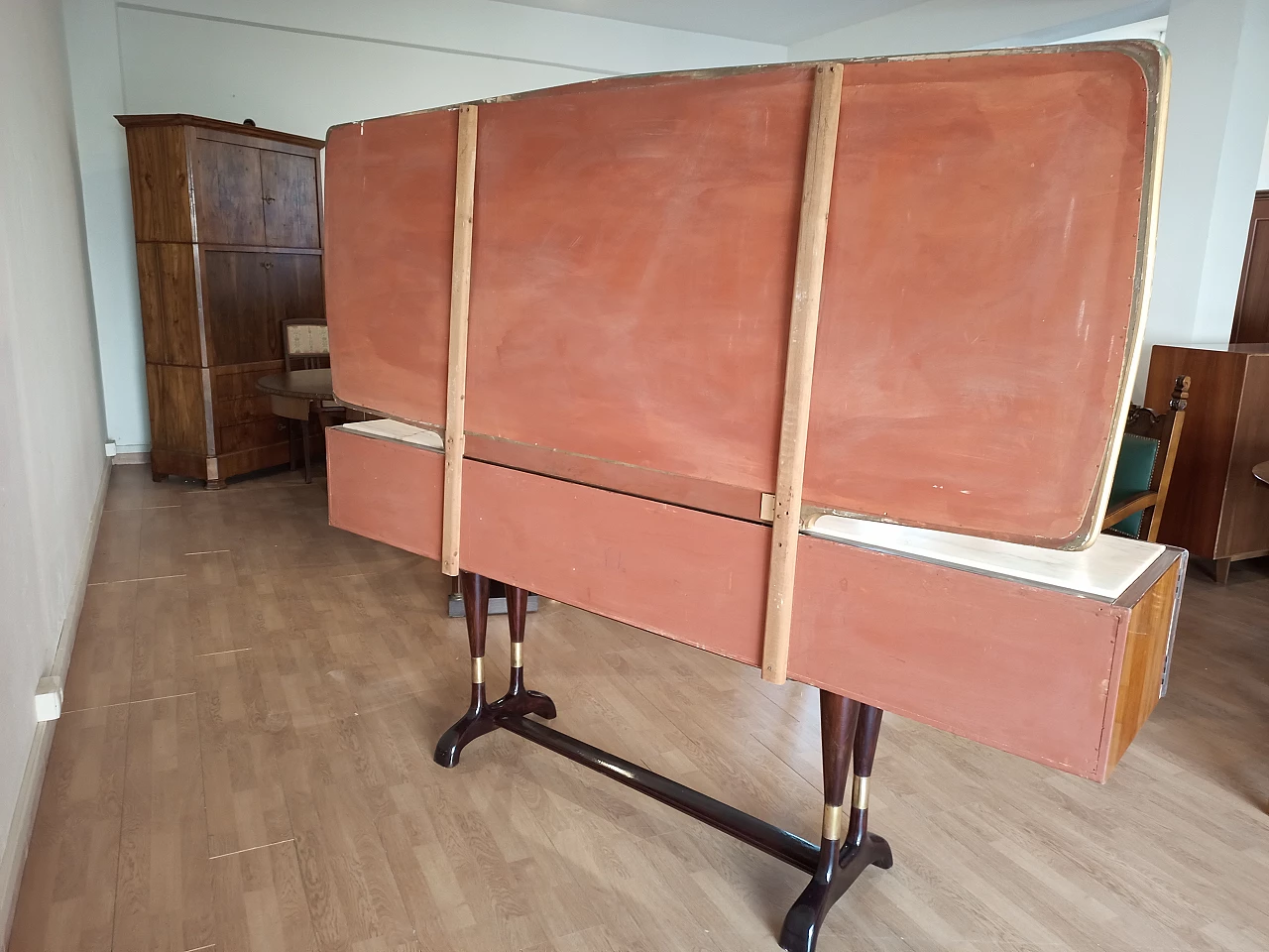 Sideboard with marble top by Vittorio Dassi for Cecchini, 1950s 13