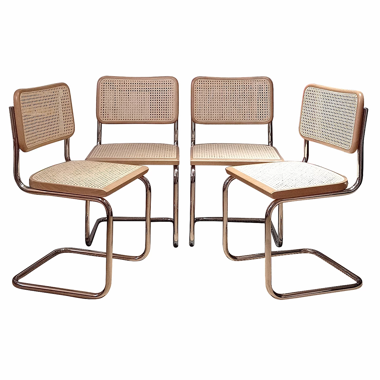 4 Cesca chairs by Marcel Breuer for MDF Italia, 1990s 397