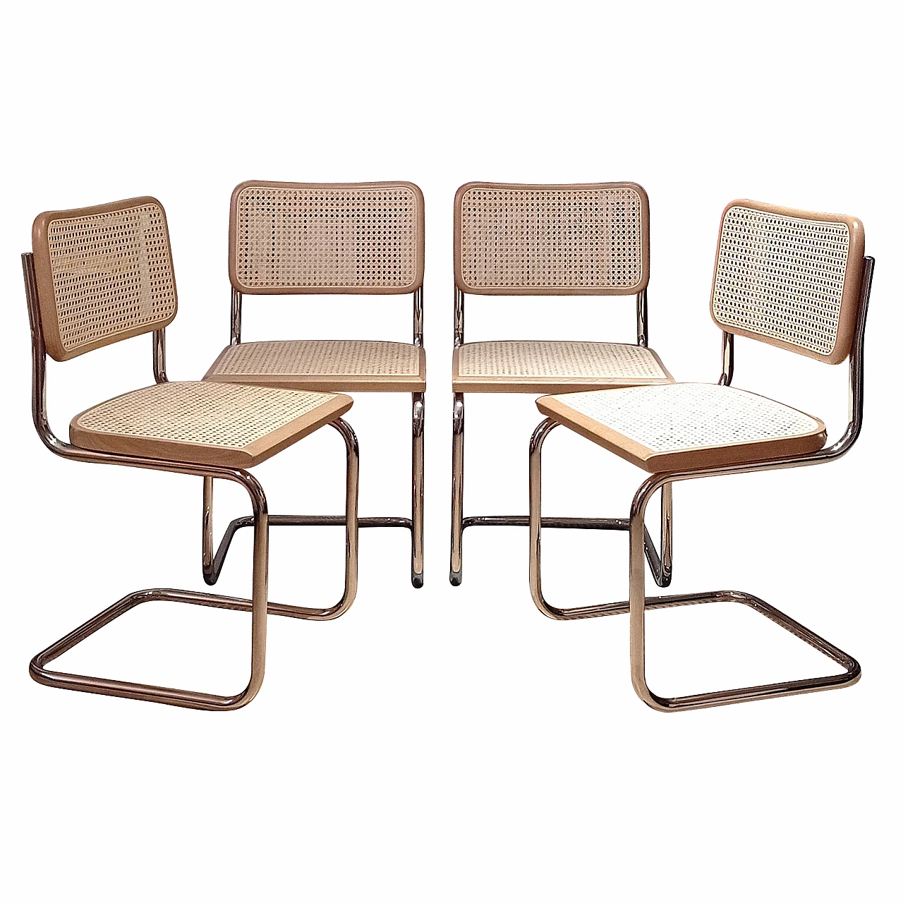 4 Sedie Cesca di Marcel Breuer per MDF Italia, anni '90 397