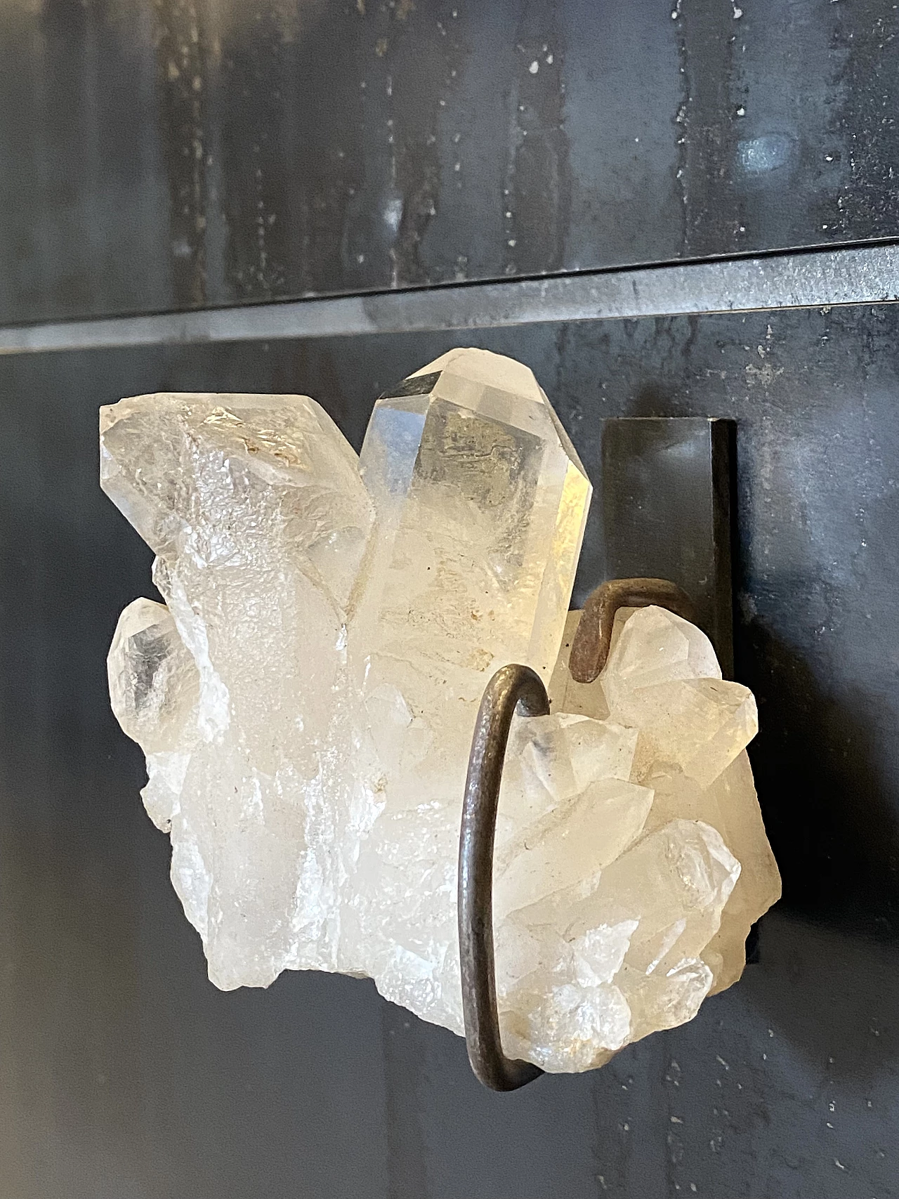 Iron dresser with quartz knobs, 1990s 3