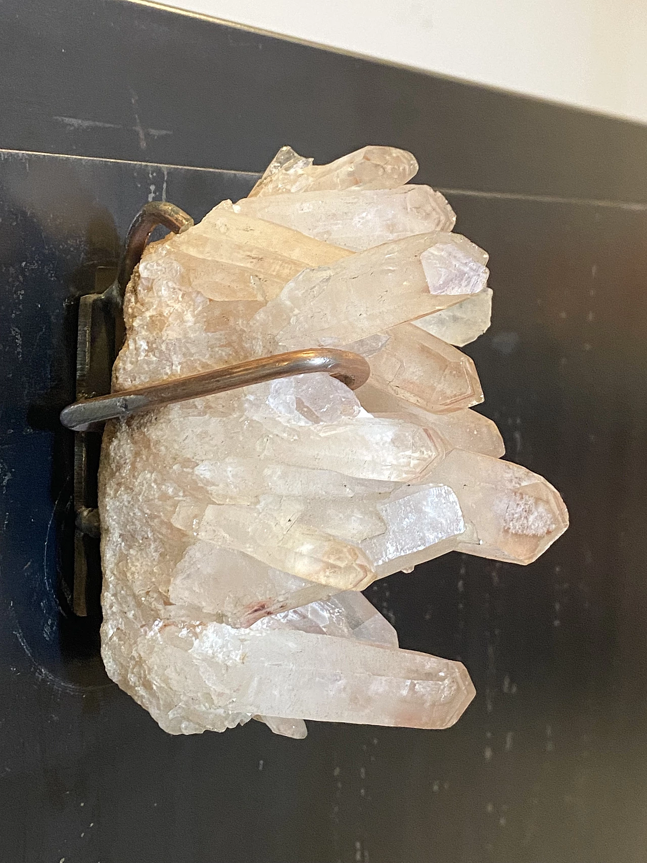 Iron dresser with quartz knobs, 1990s 5