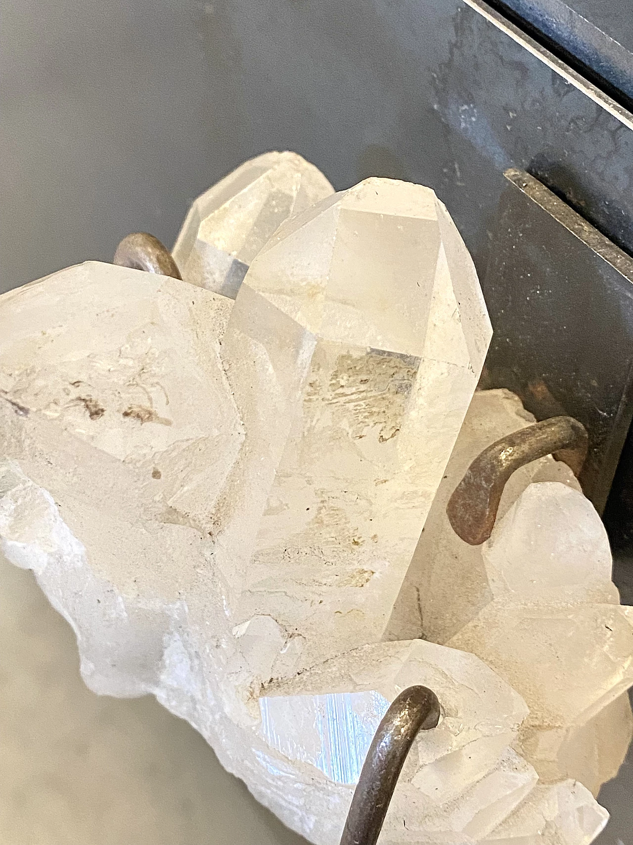 Iron dresser with quartz knobs, 1990s 16