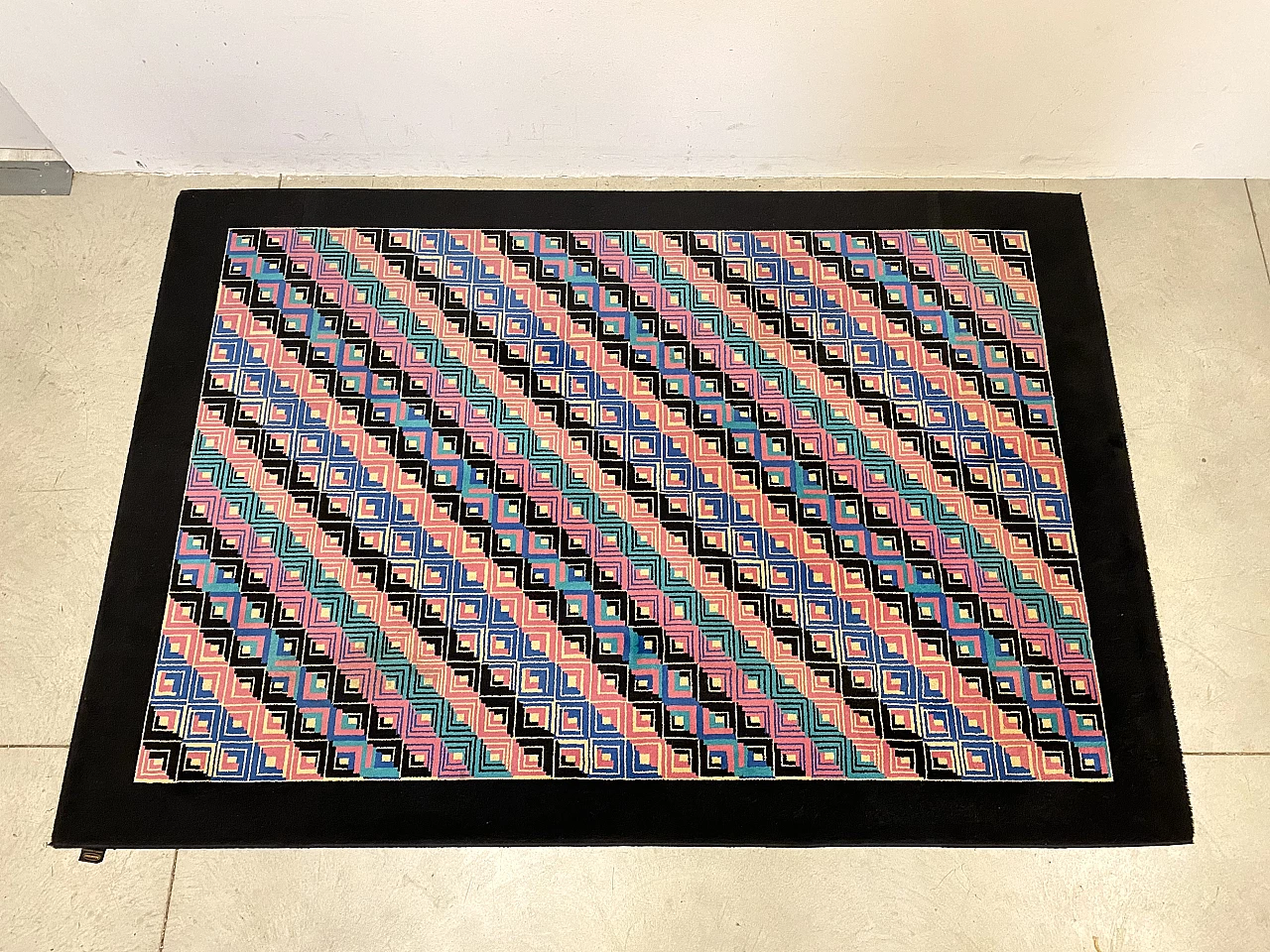 Diagonal Estate rug by Missoni, 1980s 1