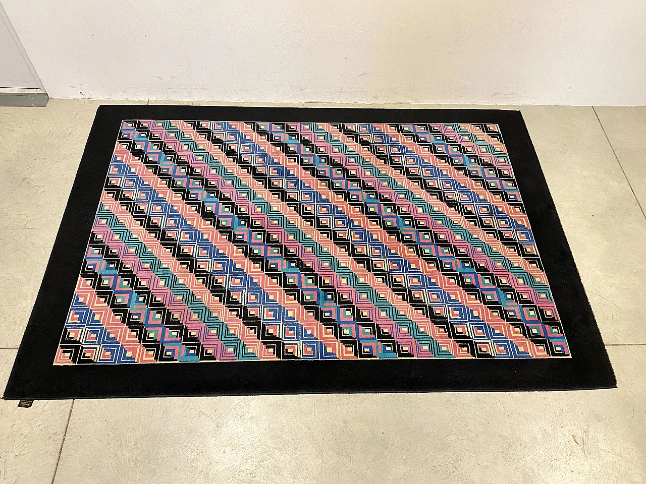 Diagonal Estate rug by Missoni, 1980s 2