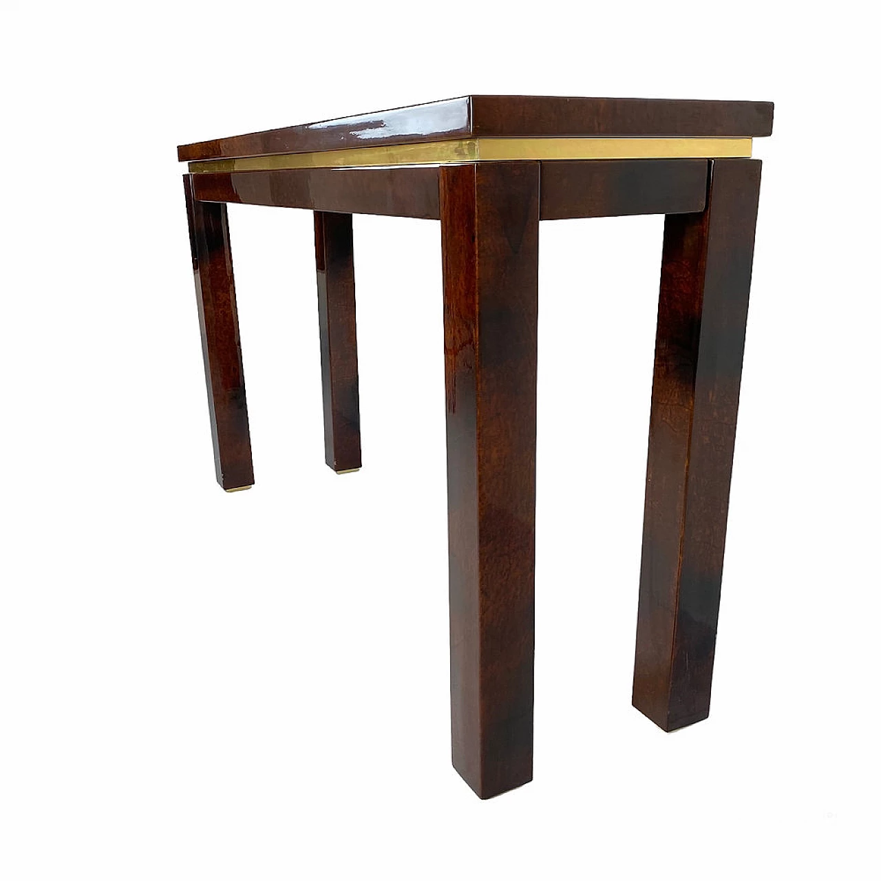 Parchment-covered console table by Aldo Tura, 1960s 5