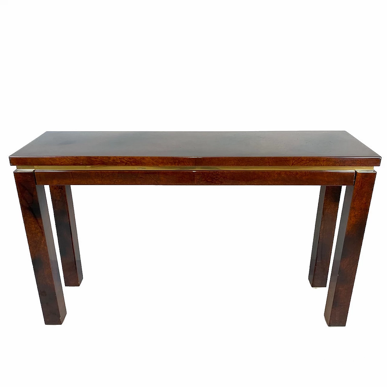 Parchment-covered console table by Aldo Tura, 1960s 8