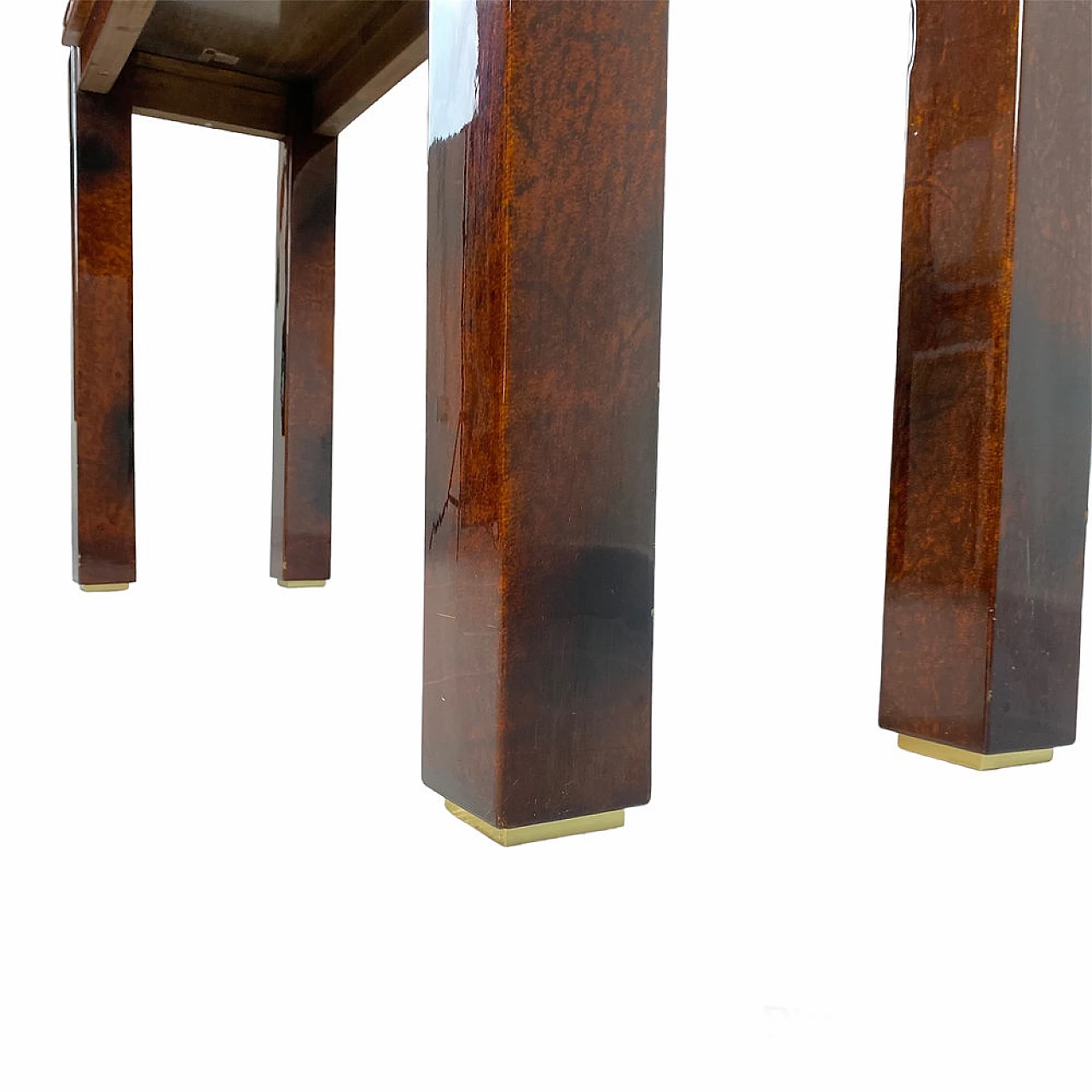 Parchment-covered console table by Aldo Tura, 1960s 9