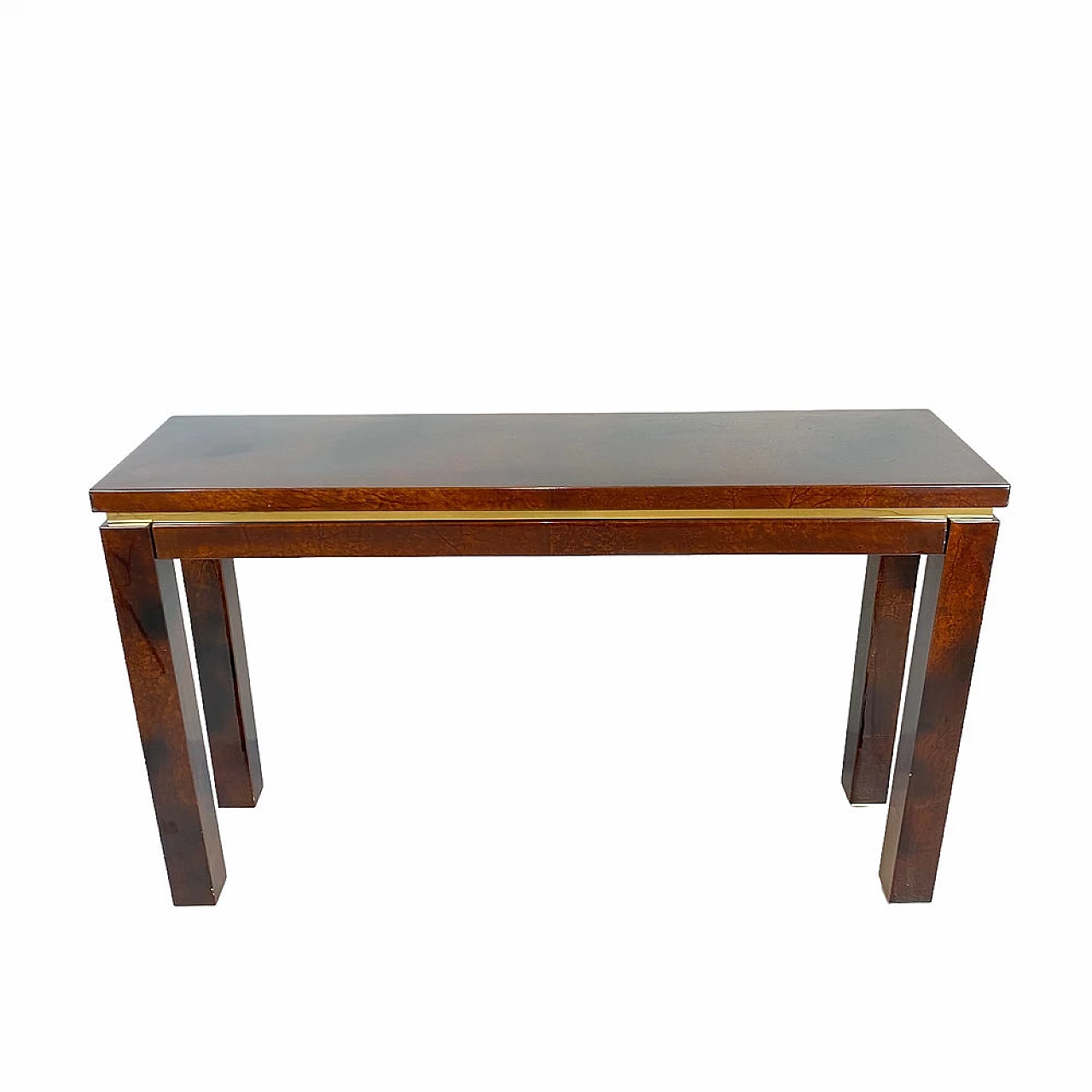 Parchment-covered console table by Aldo Tura, 1960s 11