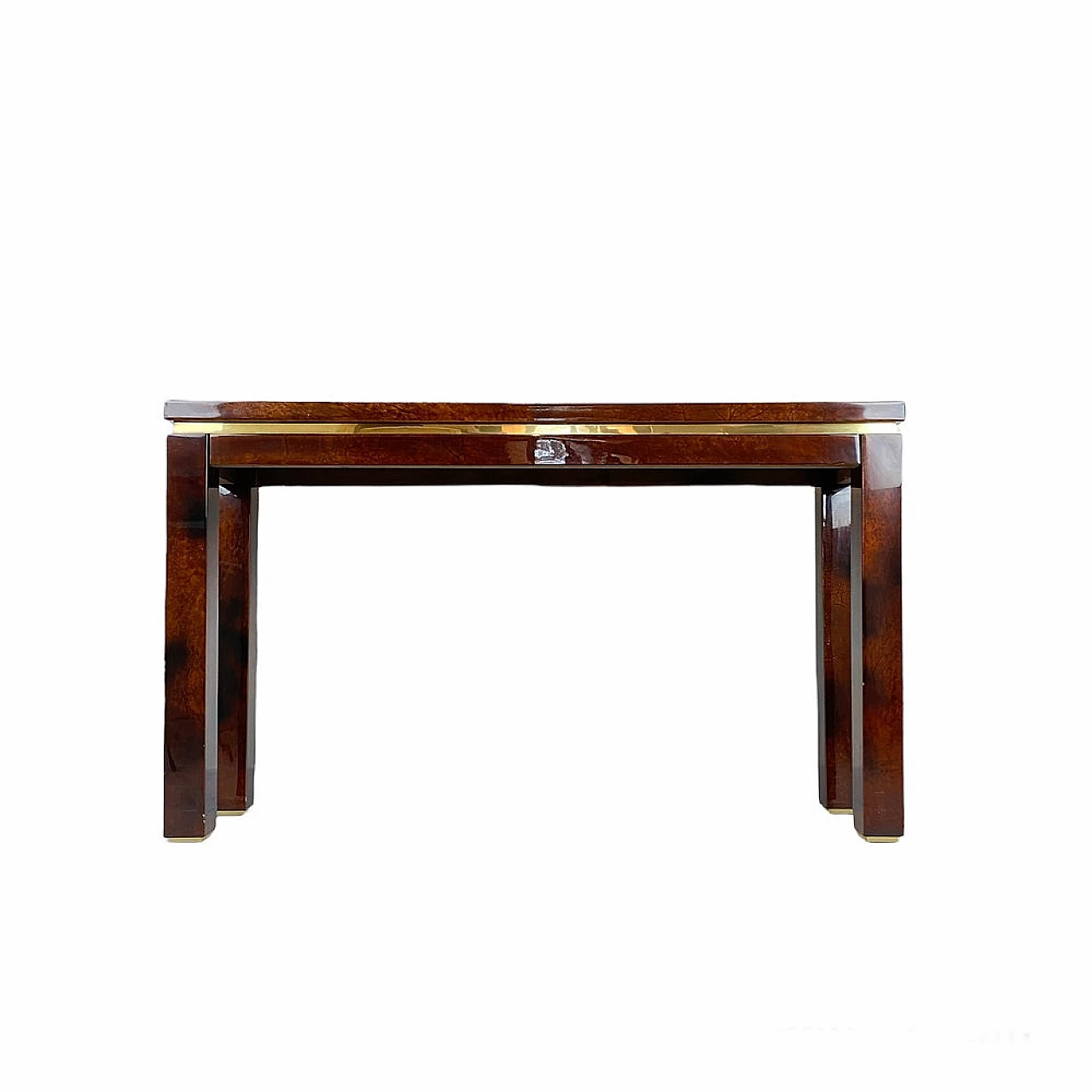Parchment-covered console table by Aldo Tura, 1960s 14