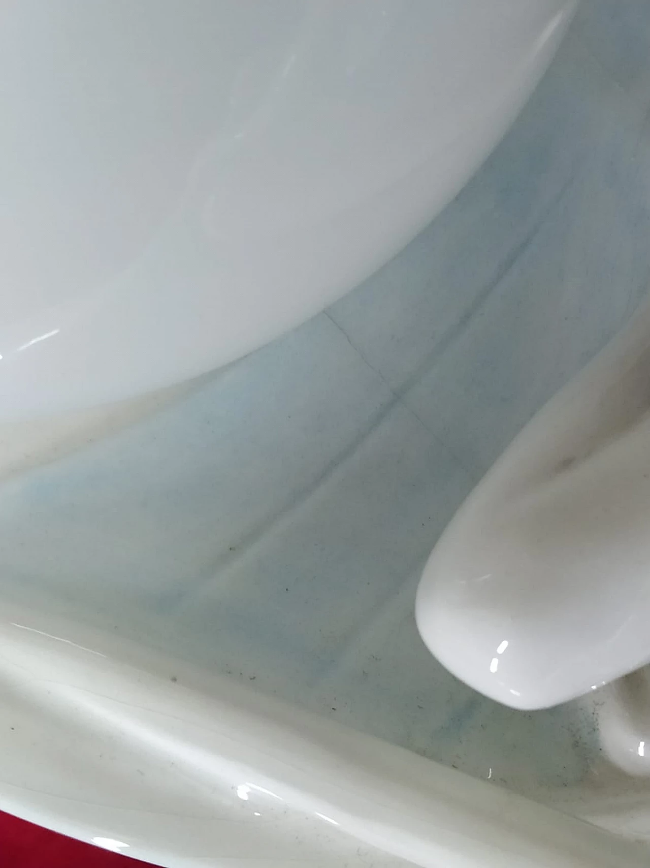 Lampada da tavolo in porcellana policromata con gondoliere, anni '50 1