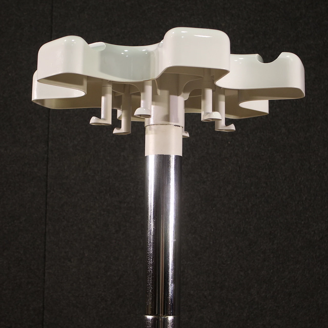 Steel and plastic coat stand with umbrella stand by Lucci and Orlandini, 1970s 5