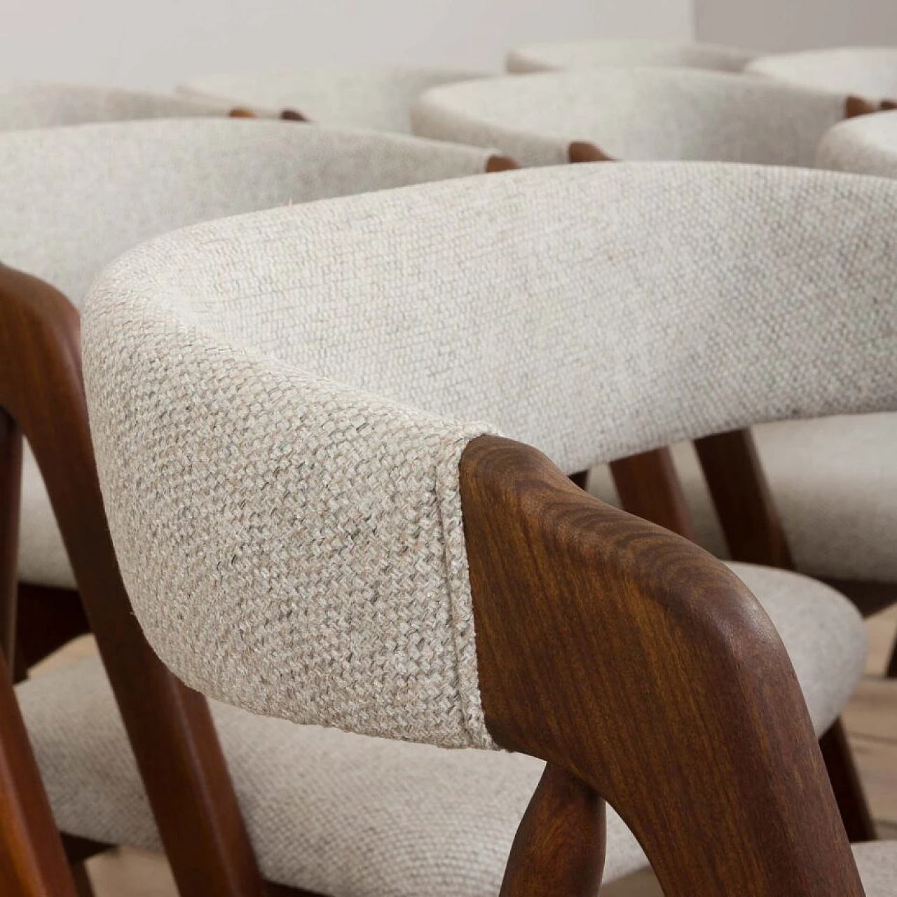 14 Danish teak chairs by Thomas Harlev for Farstrup Møbler, 1950s 3
