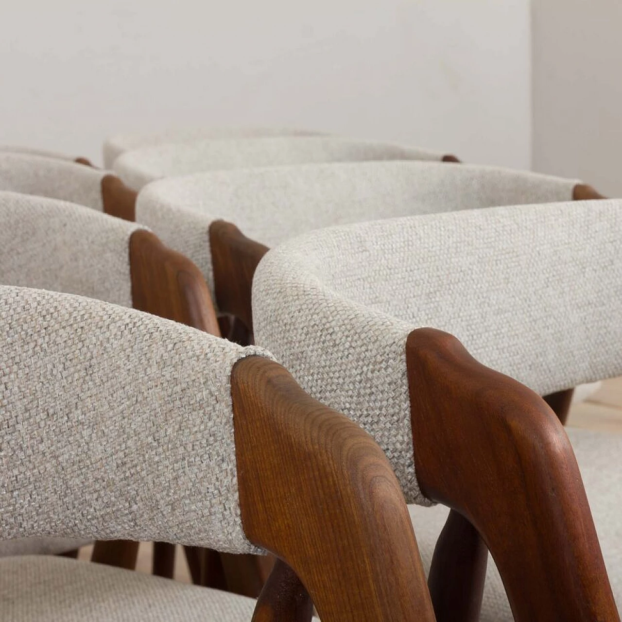 14 Danish teak chairs by Thomas Harlev for Farstrup Møbler, 1950s 5