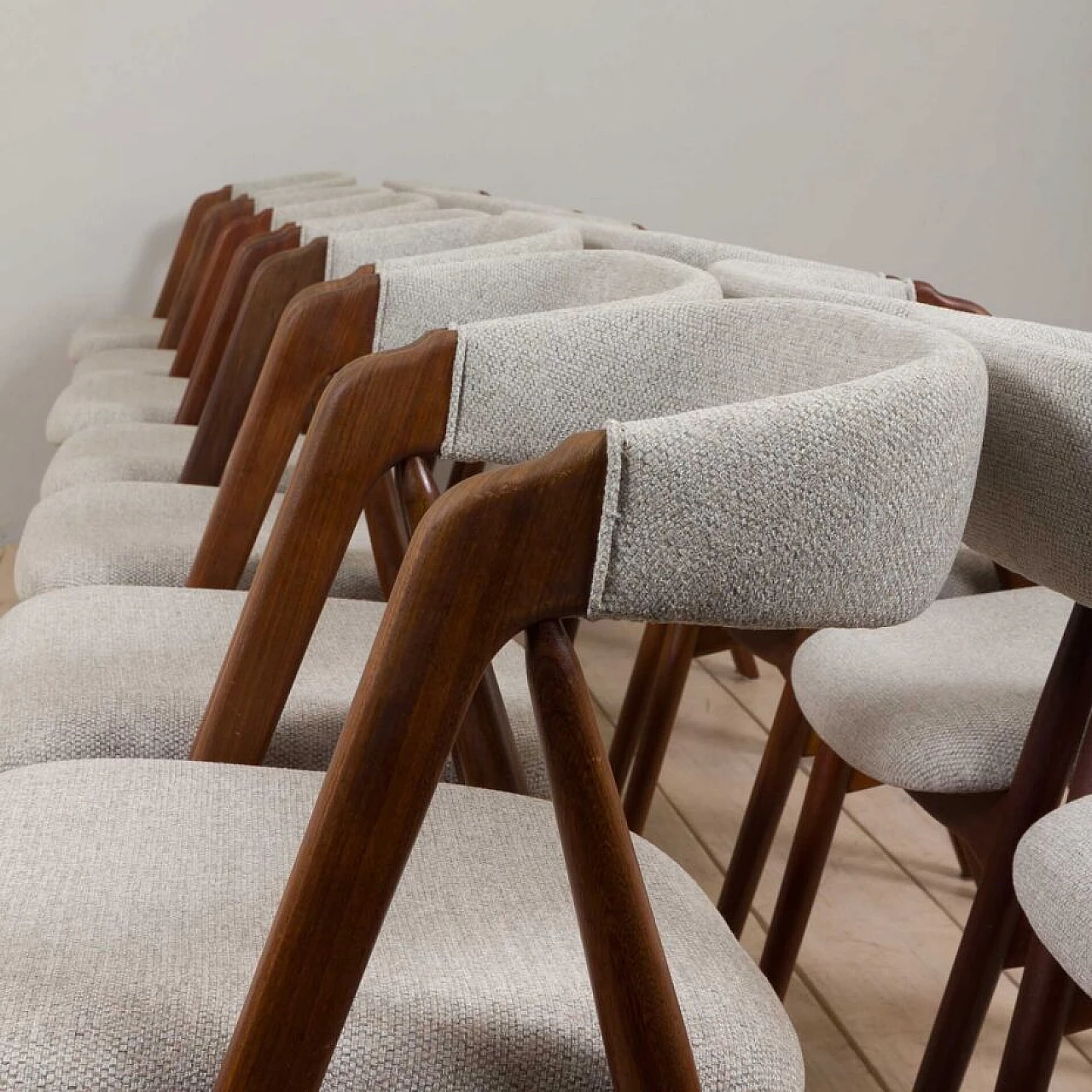 14 Danish teak chairs by Thomas Harlev for Farstrup Møbler, 1950s 8