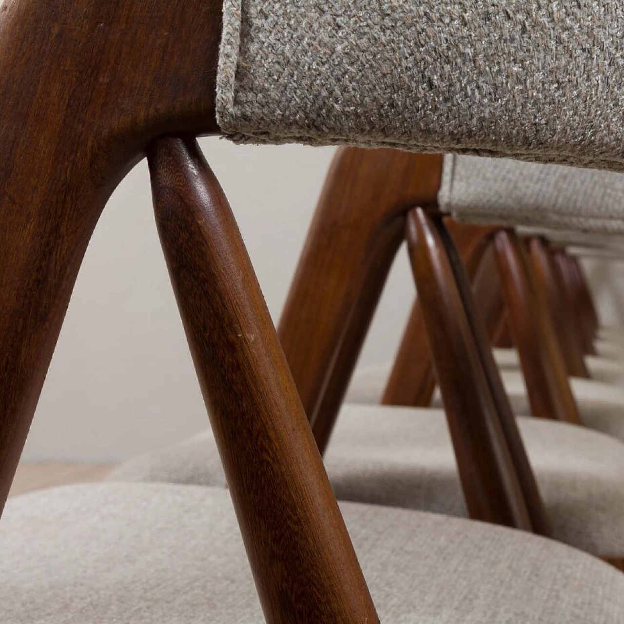 14 Danish teak chairs by Thomas Harlev for Farstrup Møbler, 1950s 10