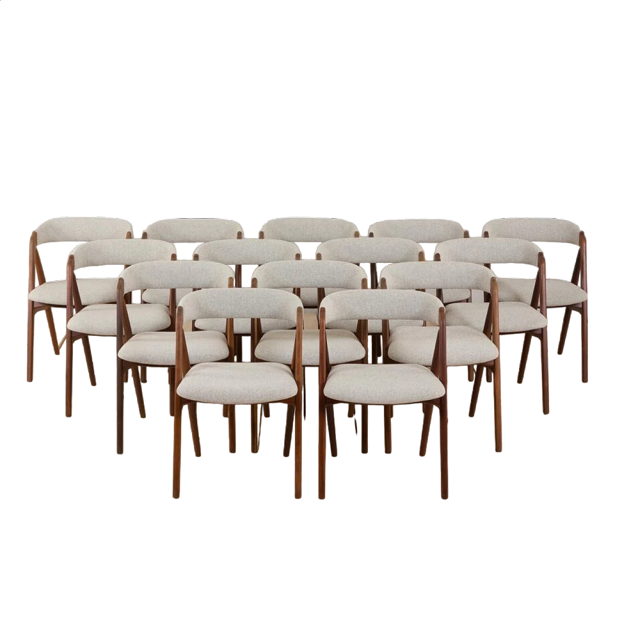 14 Danish teak chairs by Thomas Harlev for Farstrup Møbler, 1950s 18