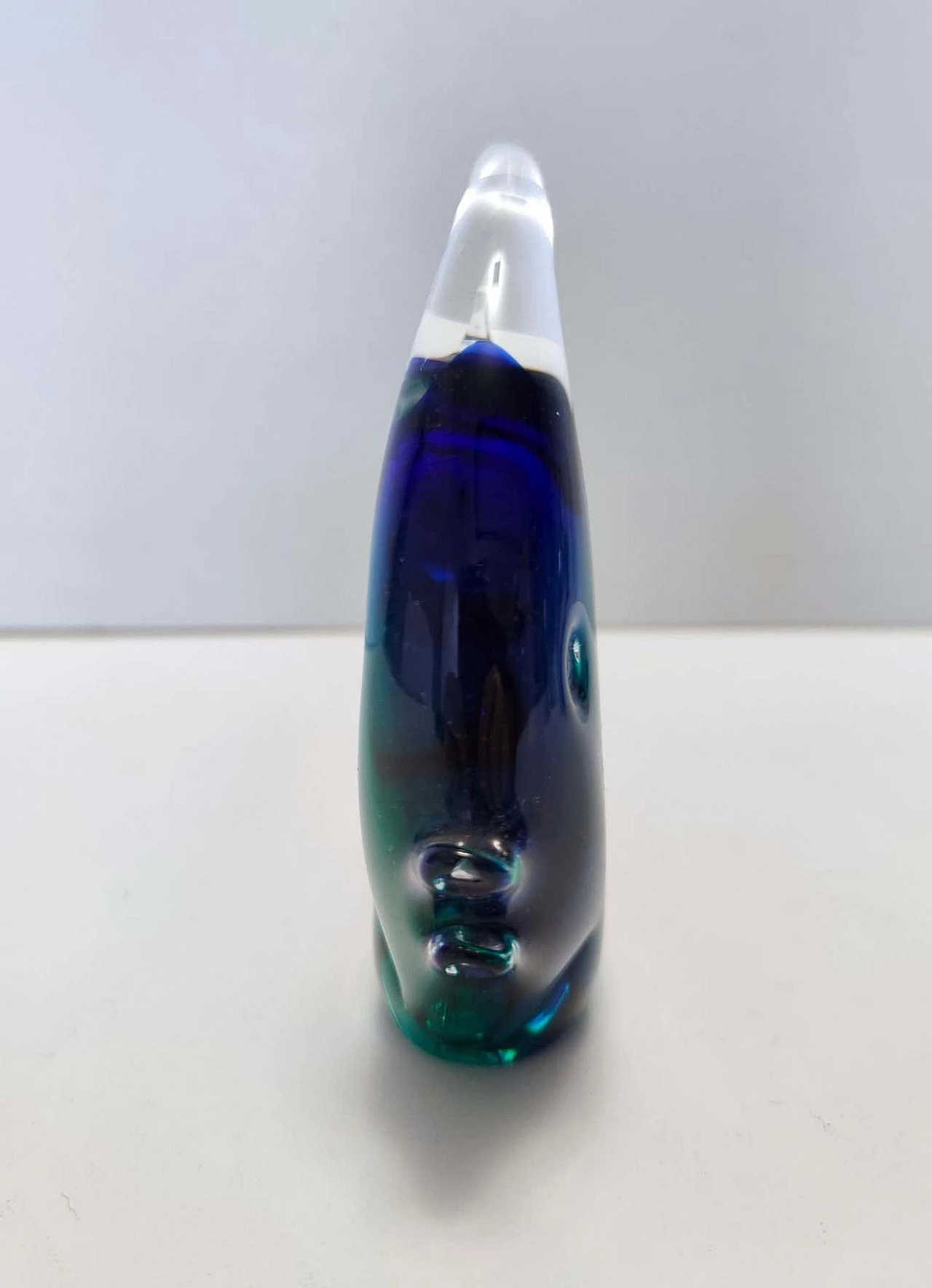 Blue Murano glass fish figurine by Vincenzo Nason, 1980s 8