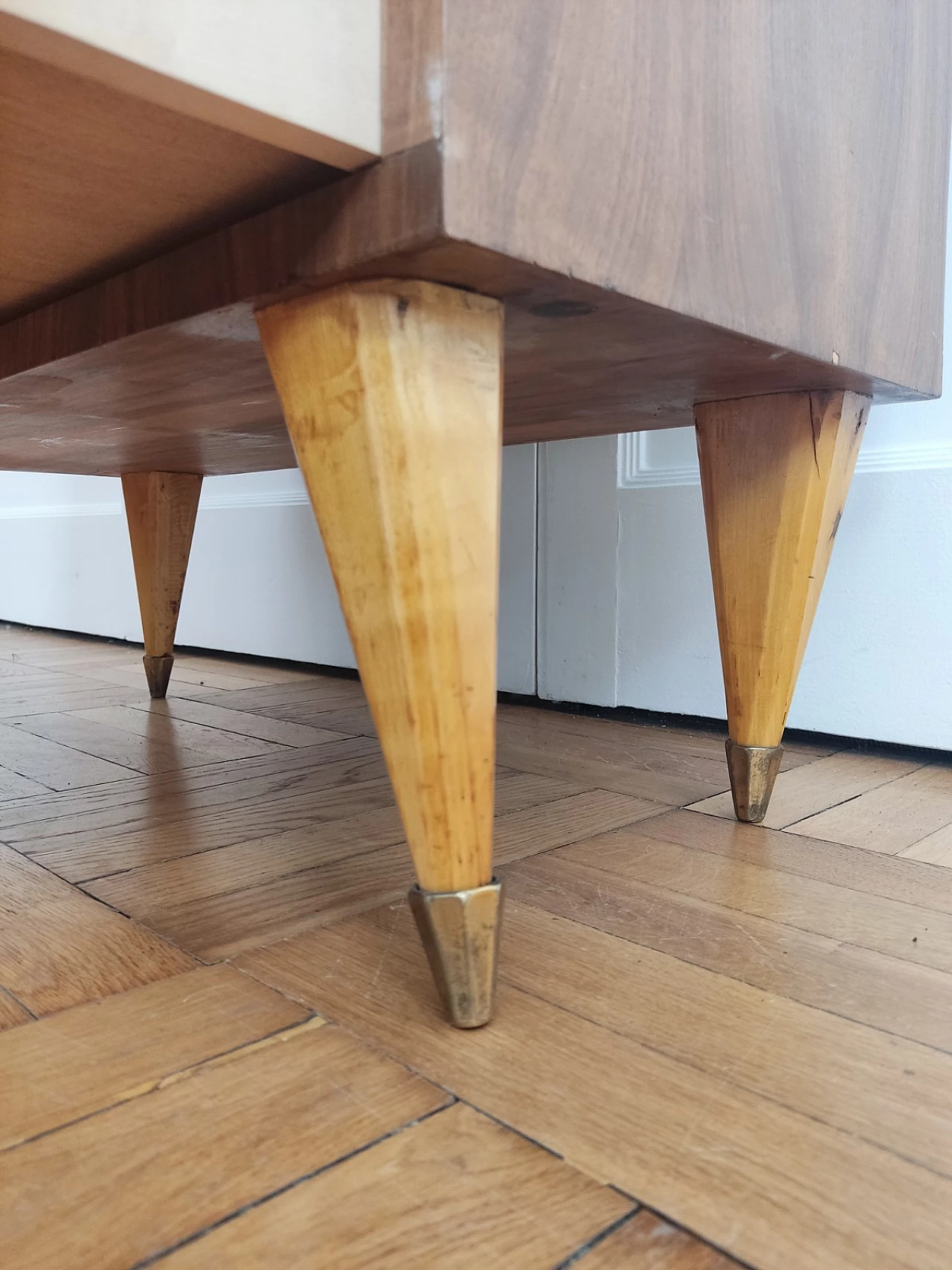 Credenza alta con cassetti e ante nello stile di Gio Ponti, anni '60 7