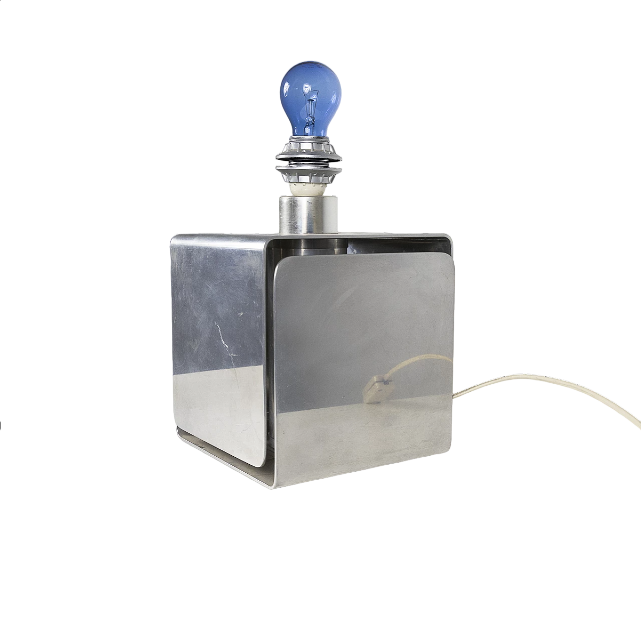 Aluminium table lamp, 1970s 10