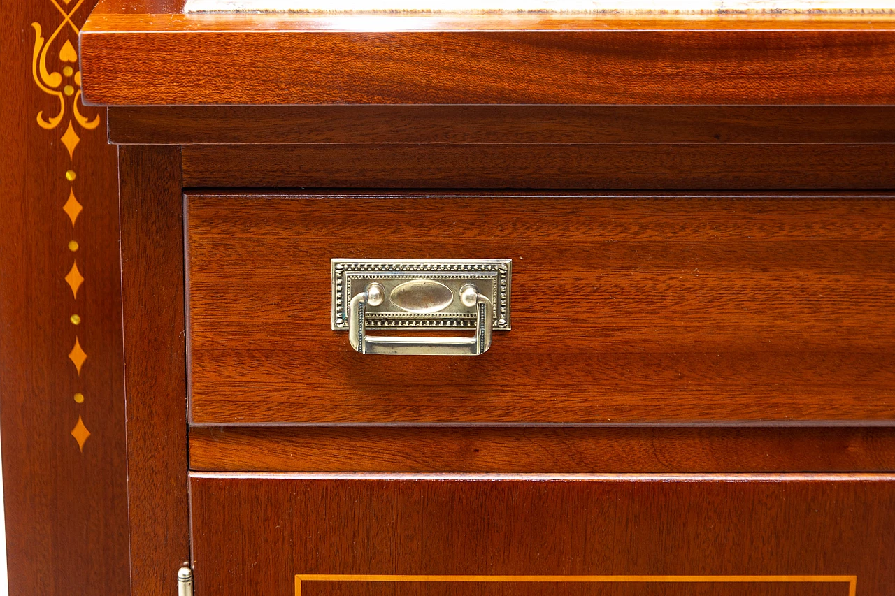 Vetrina in stile secessionista in mogano, anni '10 6