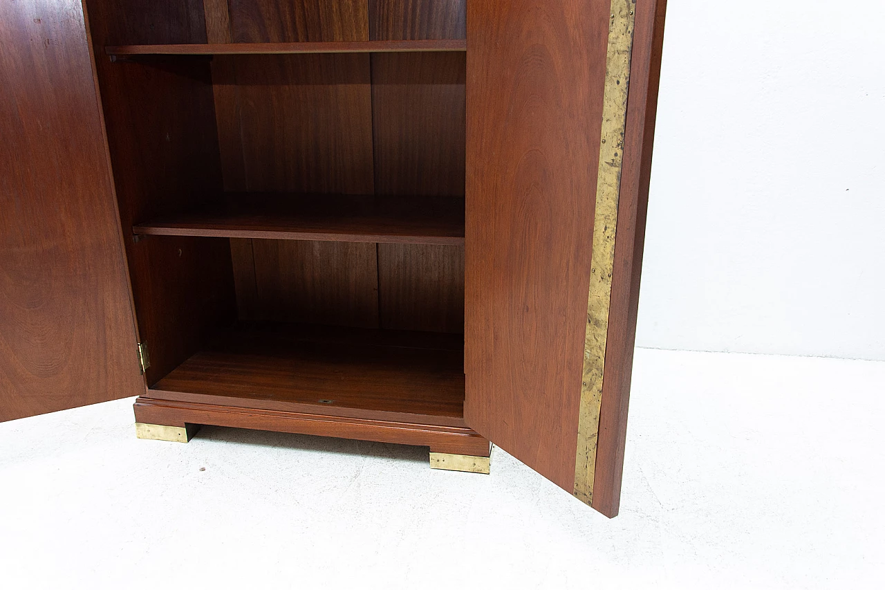 Vetrina in stile secessionista in mogano, anni '10 10