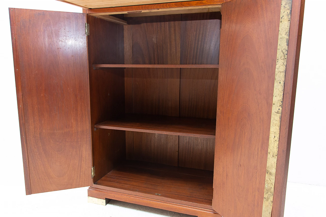 Vetrina in stile secessionista in mogano, anni '10 11