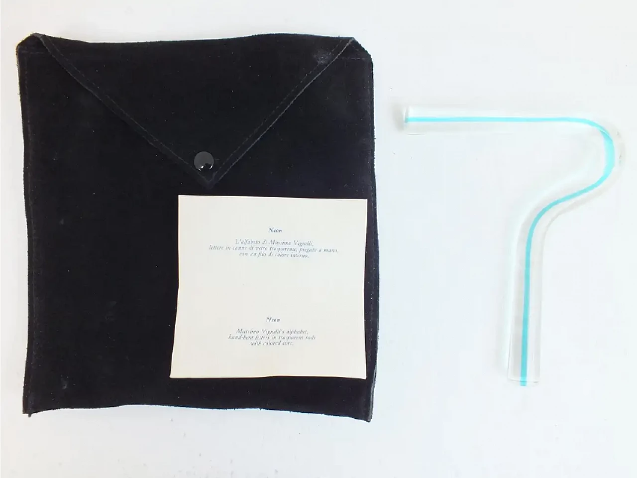 Lettere dell'alfabeto Neon di Massimo Vignelli per Venini, anni '80 3