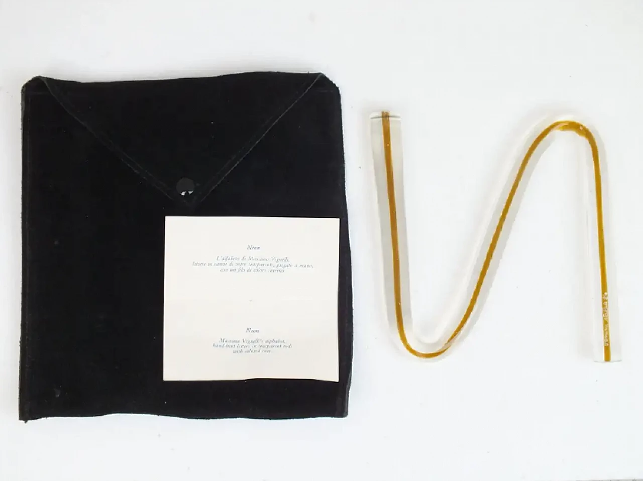 Lettere dell'alfabeto Neon di Massimo Vignelli per Venini, anni '80 9